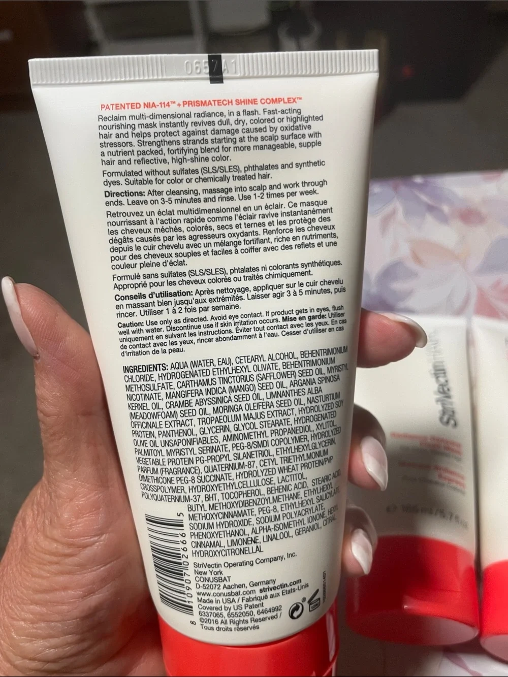 Trio of StriVectin Radiance Renewal Flash Mask for color treated hair